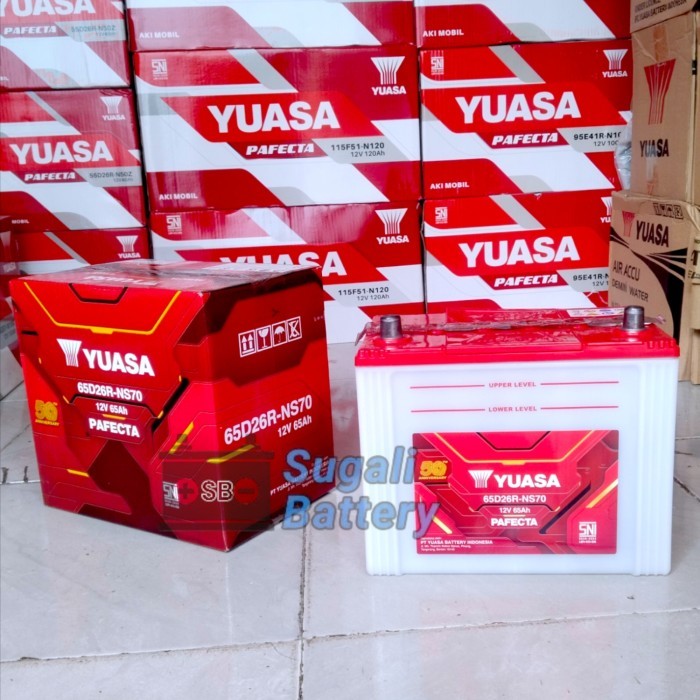 Aki Mobil YUASA NS70 65D26R Pafecta Aki Basah12Volt 65Ah Original Yuasa