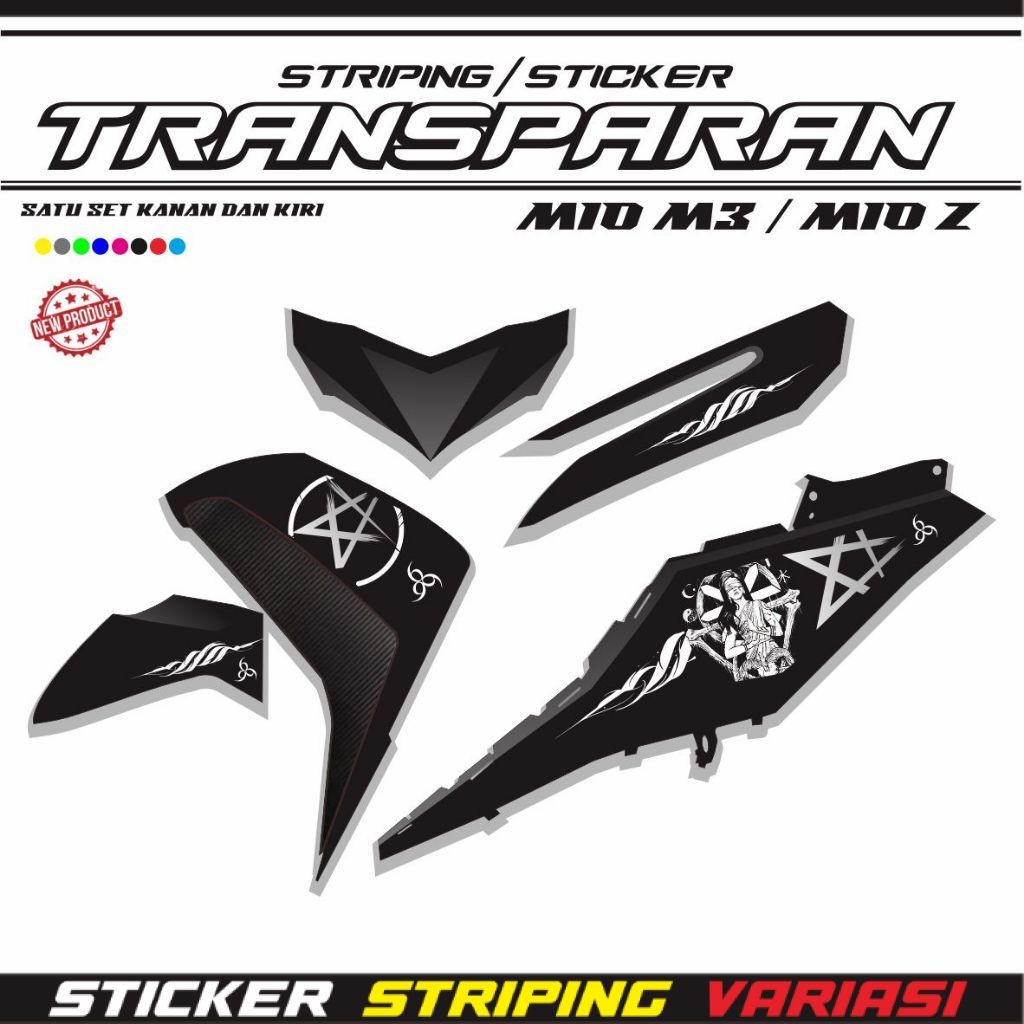 STRIPING MIO M3 / STIKER MIO M3 125 MIO Z / STRIPING KEREN TRANSPARAN STRIPING