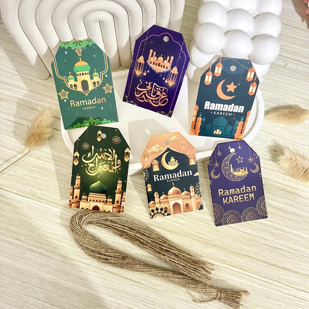 

8 PCS HANGTAG IDUL FITRI/ HANGTAG EID MUBARAK 2025/GIFT TAG IDUL LEBARAN/HANGTAG HAMPERS EID