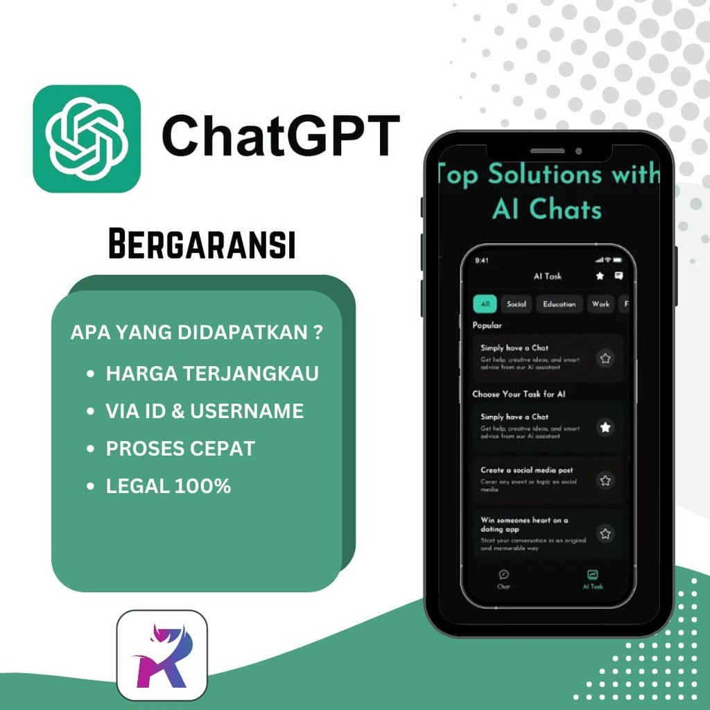 ChatGPT 4 Plus Premium 1 Tahun Shared Cccount Original Resmi OpenAI