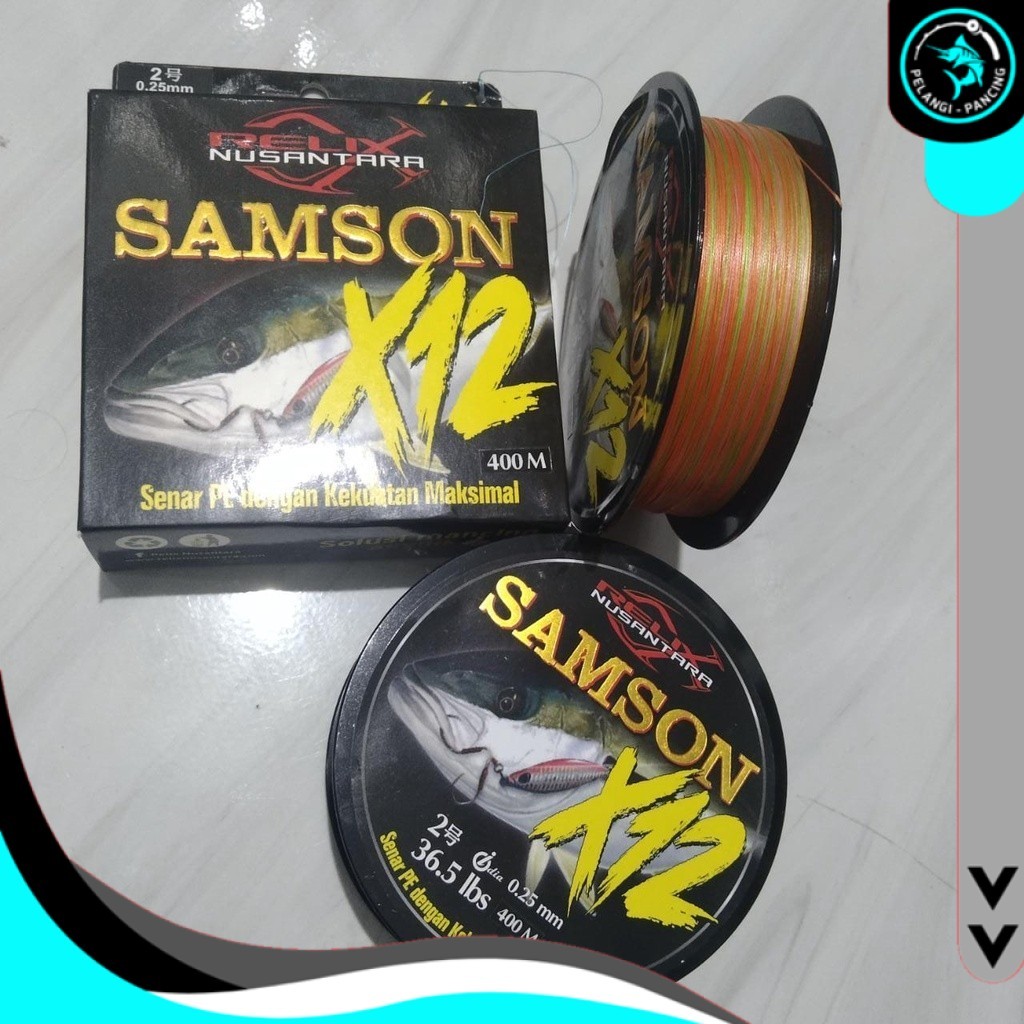 Benang PE SAMSON X12 400M by Relix Nusantara Senar Pancing - Pelangi pancing