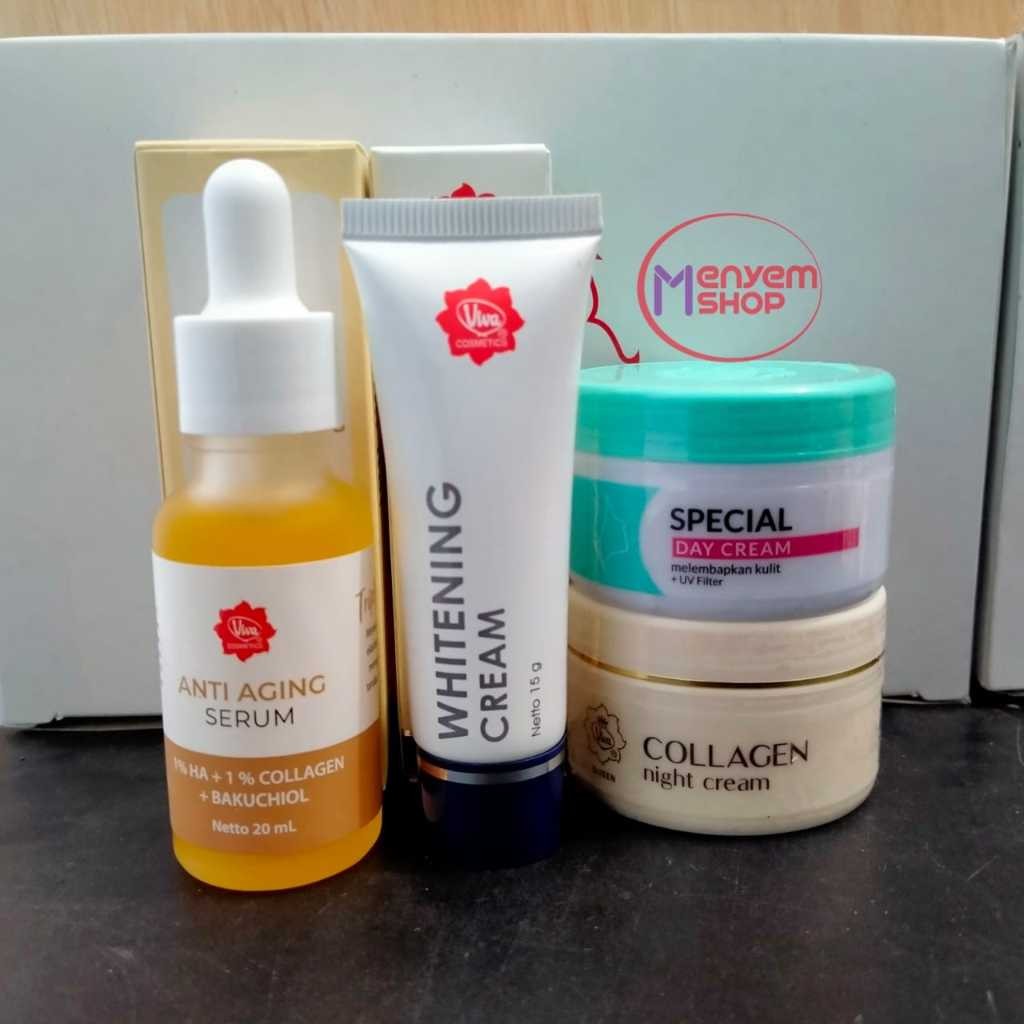 Paket viva flek hitam dan anti aging serum