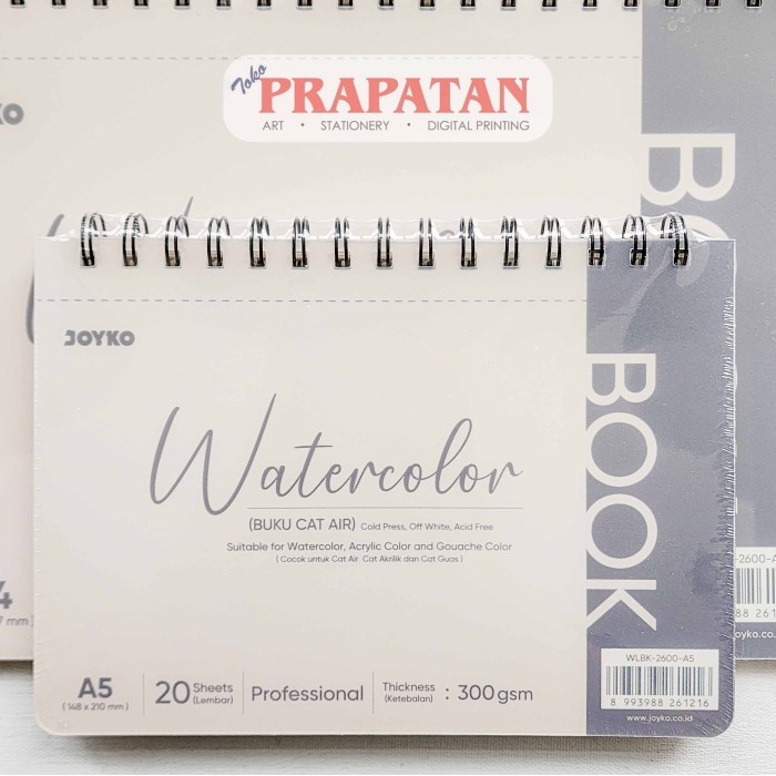 

Joyko Spiral Watercolor Book WLBK-2600 | Buku Cat Air - WLBK-2600-A5
