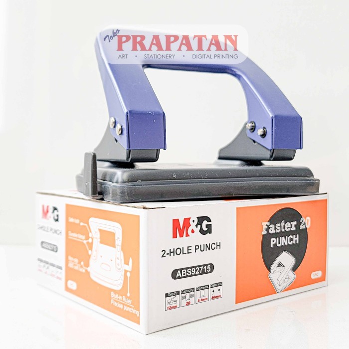 

Pembolong Kertas M&G Faster 20 ABS92715 | 2 Hole Punch