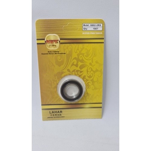Bearing Lahar Bantalan Roda 6802 2RS 6802-2RS 6802 2 RS Bearing Laker NGY Gold Cleo88