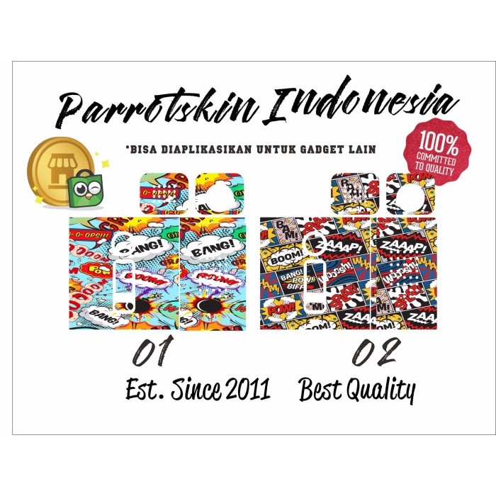 

Garskin HUGO BOXER v2 188w comic edition BEBAS CUSTOM