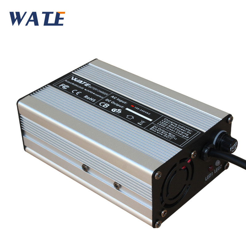 54.6V 3A Charger 13S 48V li-ion battery Charger Output DC 54.6V With cooling fan Free Shipping