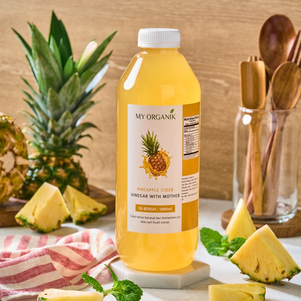 

My Organik Cuka Nanas Pineapple Cider Vinega With the Mother ORIGINAL ORGANIK MURNI TANPA CAMPURAN