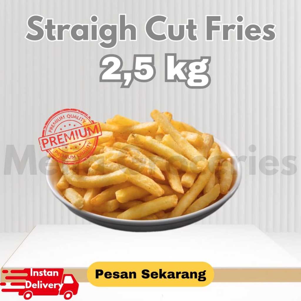 

AVIKO Straight Cut 2,5 Kg 9mm Grade A / Kentang Goreng Beku Premium / French Fries