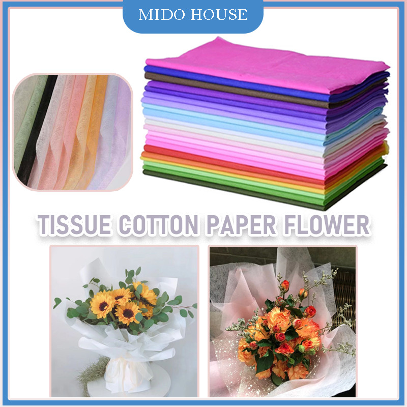 

27PCS Kertas Tissue Buket/Flower Wrapping Tisu Non Woven/Spunbond Color Hias Buket Bouquet Pesta