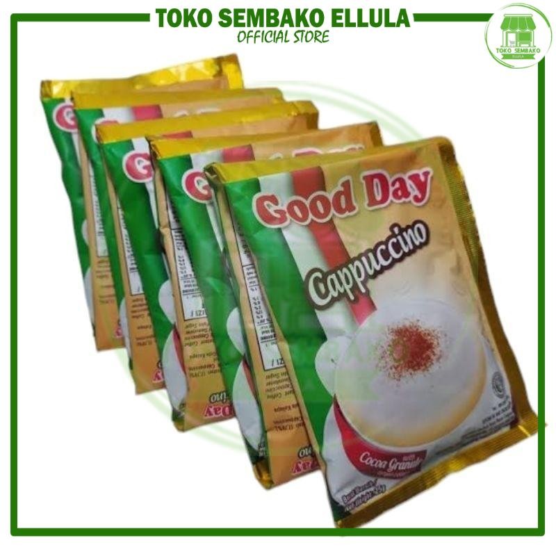 

Toko Sembako ELLULA - Kopi Good Day Cappucino rencengan isi 10sachet [Renceng]