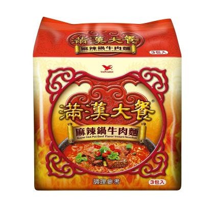 

Uni President Ramen Taiwan Super Hot Pot Beef Flavor Instant Noodles