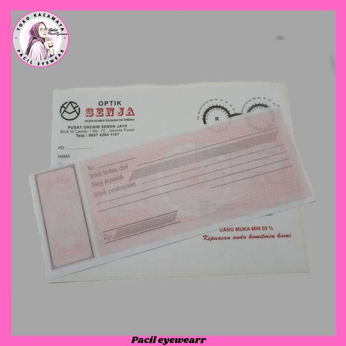 

TERLARIS! Nota optik | Bon kacamata | Kwitansi pembelian kacamata - Resep Saja