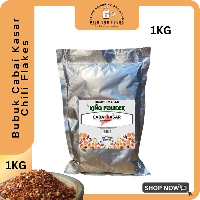 

MZ Chili Flakes Cabai Kering Kasar | Chili Flake Cabe Kering - 1kg