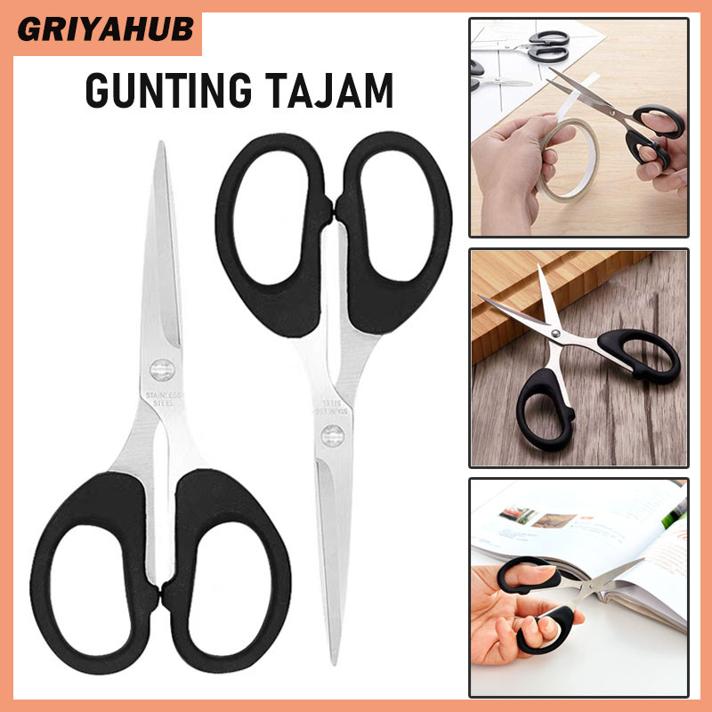 

Gunting Pemotong Kertas/Gunting Kecil Pisau Tajam/Gunting Tajam/Gunting Medium Hitam Ukuran 13.5 CM