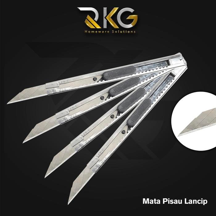 

Pisau Cutter Besi Mini 12.5 cm I Pisau Cutter Stainless