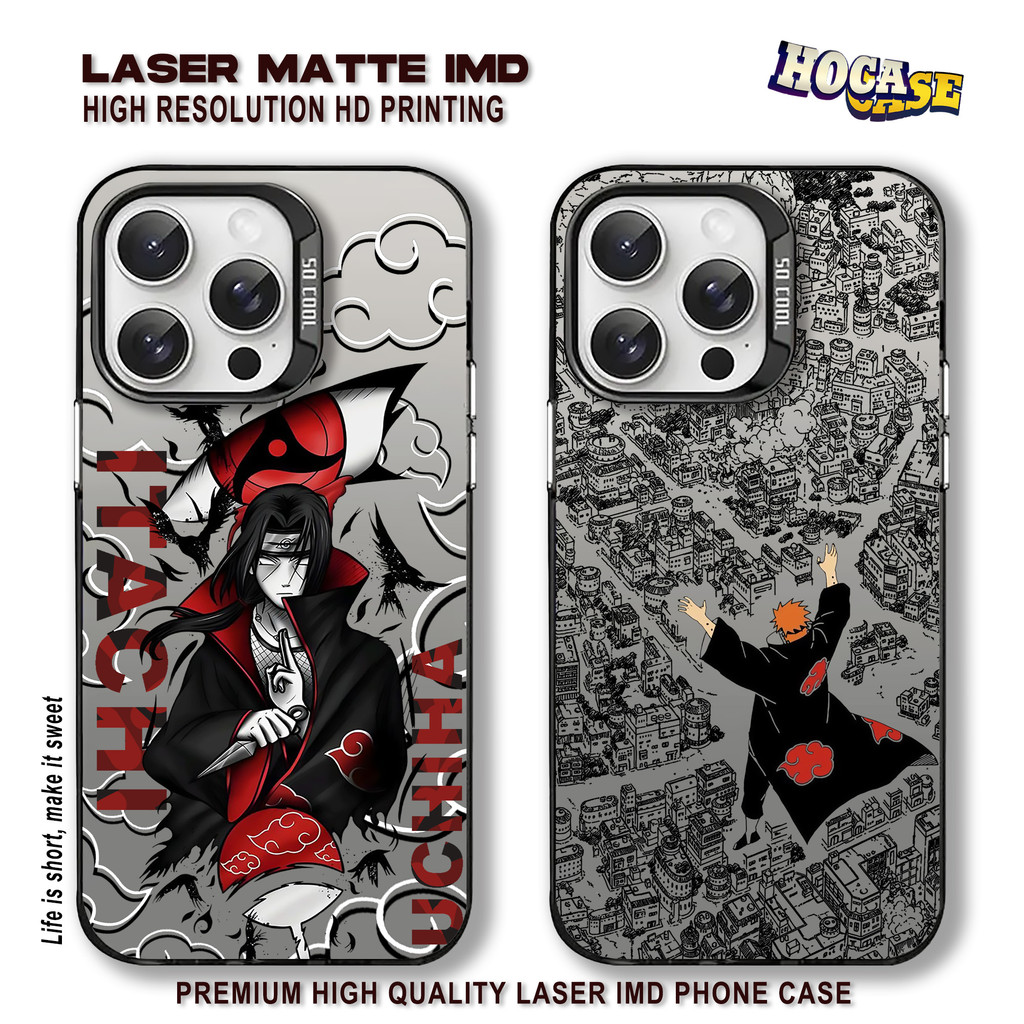 Case Naruto Pain HC614 IMD Redmi Note 14 13 12 11 10 9 9A 9C 10A 10C Premium Matte Black Casing HP G