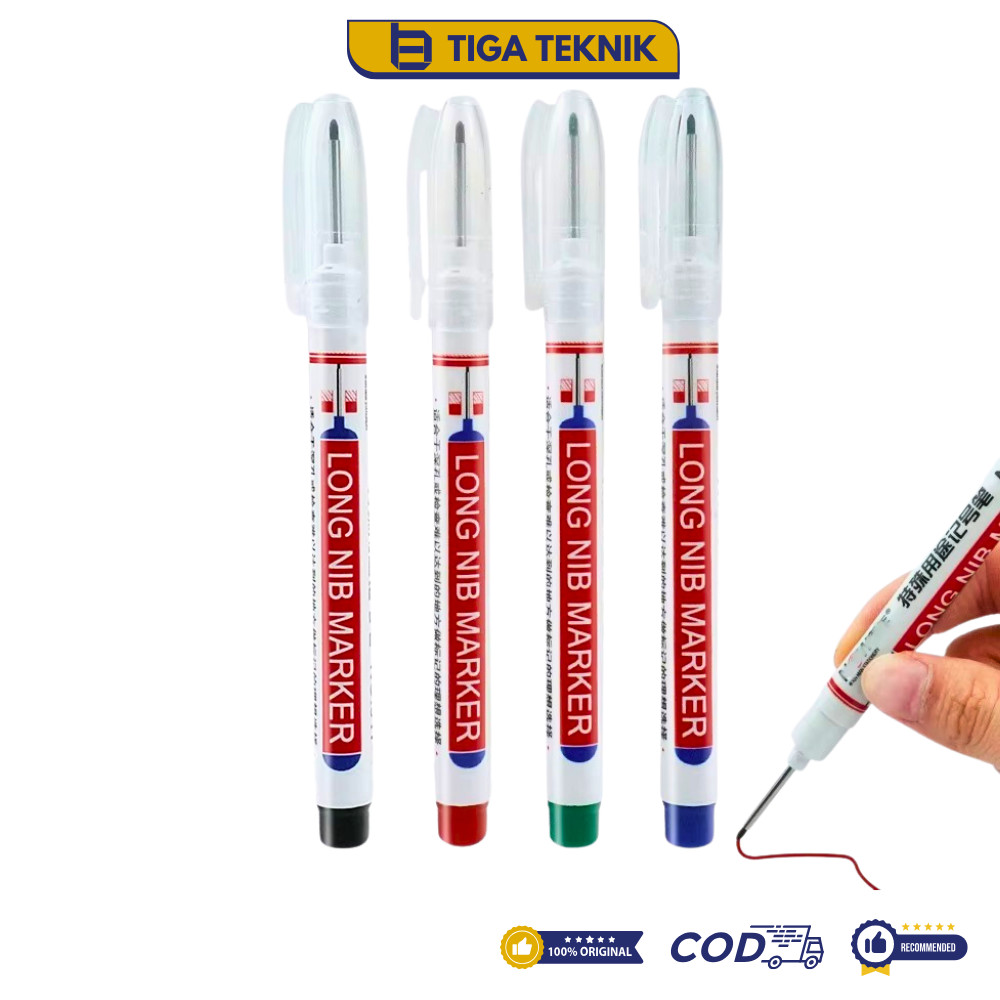 

Paket Spidol Tukang Spidol Penanda Long Nib Marker Spidol Permanent Tukang Kepala Panjang