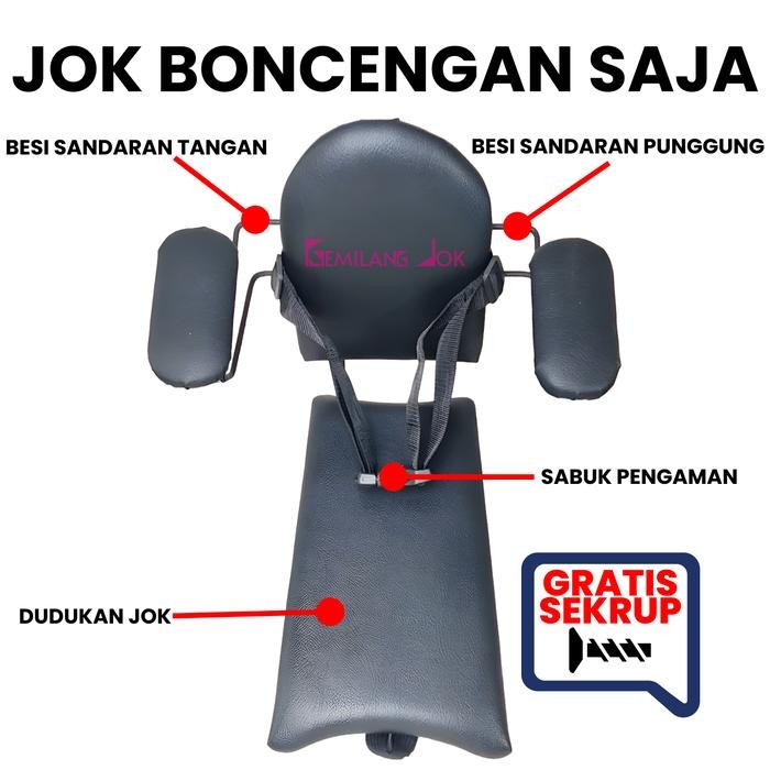 MUMPUNG PROMO Gemilang Jok Kursi Dudukan Portable Matic untuk Anak Motor Beat 2009 Sampai 2024 - Bay