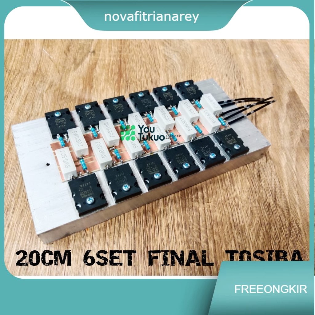 Pendingin plus final 6 set transistor TOSHIBA