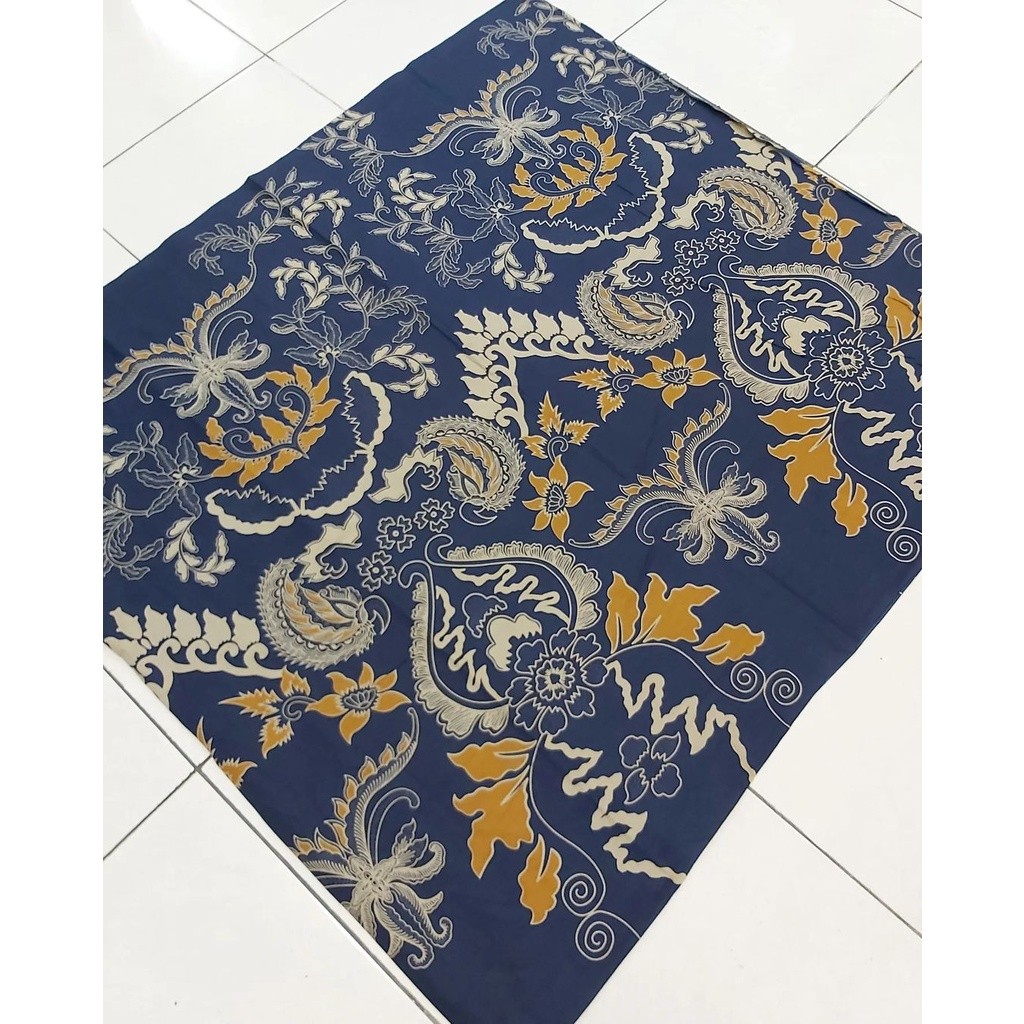Kain Batik SOLO motif modern warna dasar dongker