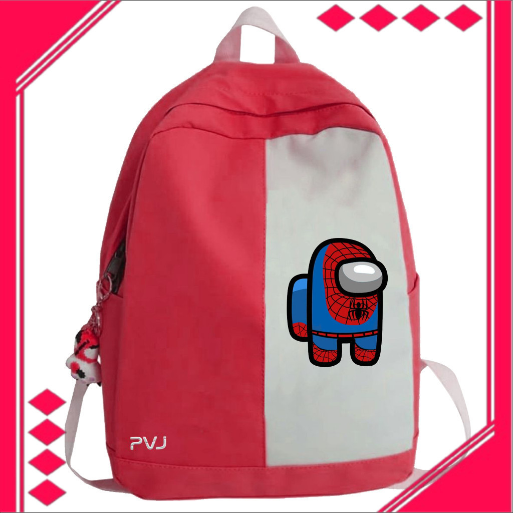 AQS Tas Ransel Motif Spiderman - Among Us Tas Anak Laki Laki Fashion Kids A1 57