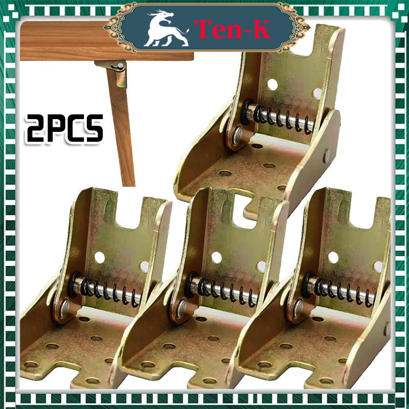 2 Pcs Braket Engsel Kaki Meja Siku Lipat 90 Derajat / Engsel Siku Kaki Meja Lipat