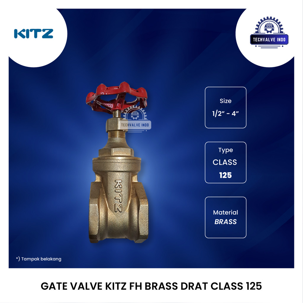 GATE VALVE KITZ KUNINGAN 1" INCH DRAT ORIGINAL T1353