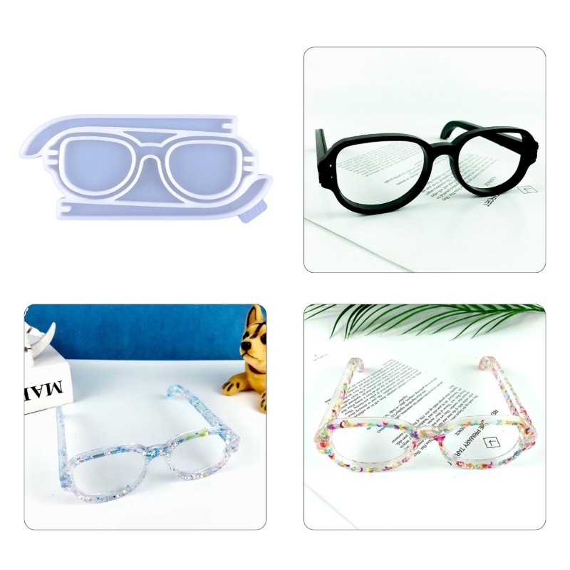 

DIY 3D Crystal Glasses Shape Ornament Crafts Silicone Mold Jewelry Pendant Epoxy Resin Casting Mould Home Table Decoration