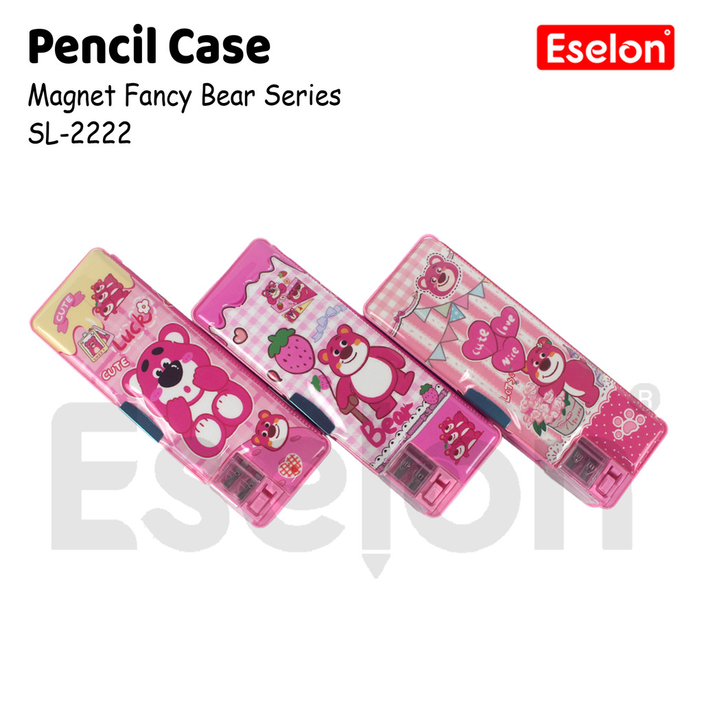

Kotak Pensil Magnet SL-2222 / Tempat Pensil Magnet + Rautan Lotso