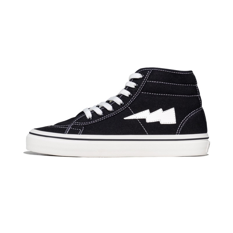 MinusOne Footwear Stroom HI Black White Classic Sepatu Sneakers Antiselip Nyaman Casual Unisex
