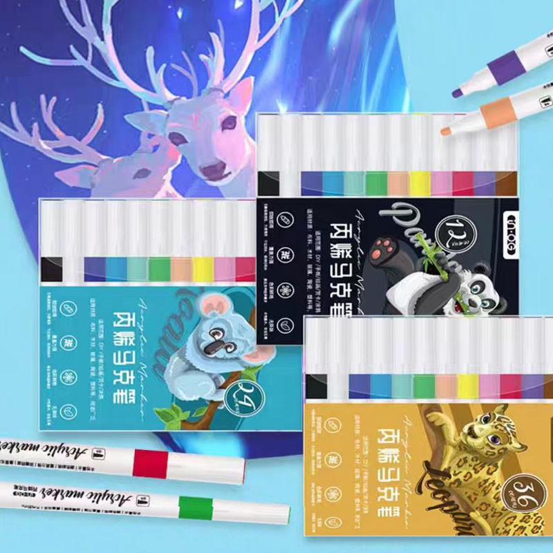 

Pen Akrilik Marker Warna Cepat Kering Tahan Air / Spidol Acrylic Painter / Menggambar Kreativitas Seni Edukasi Anak