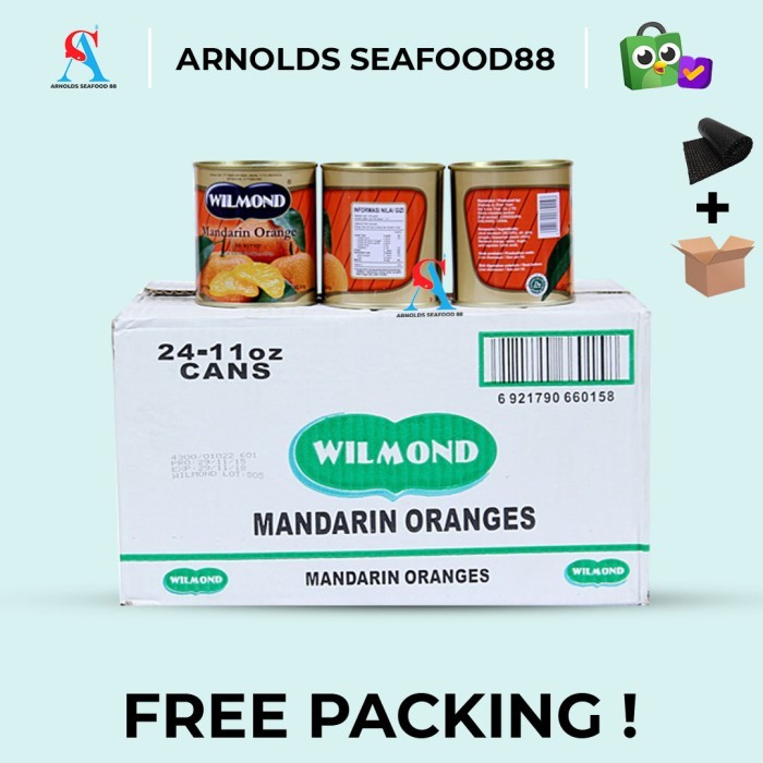 

[Best Seller] wilmond mandarin oranges per 1 dus isi 24 kaleng