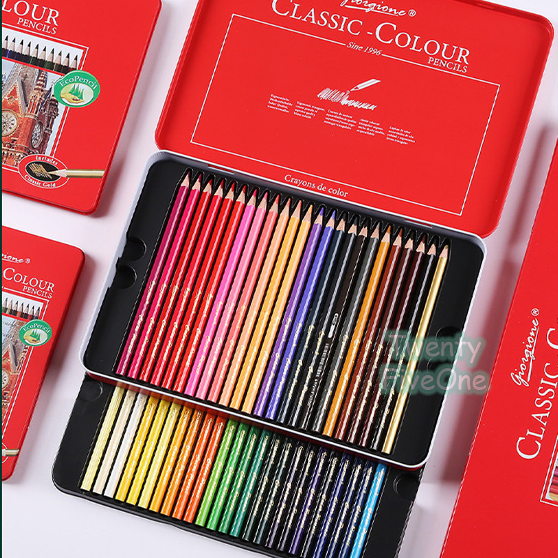 

Giorgione Oil Pensil Color 24/36/48/72 Colora Set Pensil Color Tong tebal segitiga