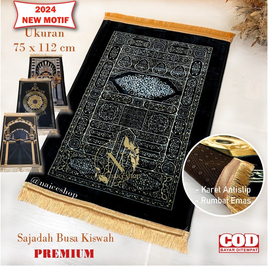 Sajadah Tebal Empuk Kiswah Sajadah Busa Turki Premium