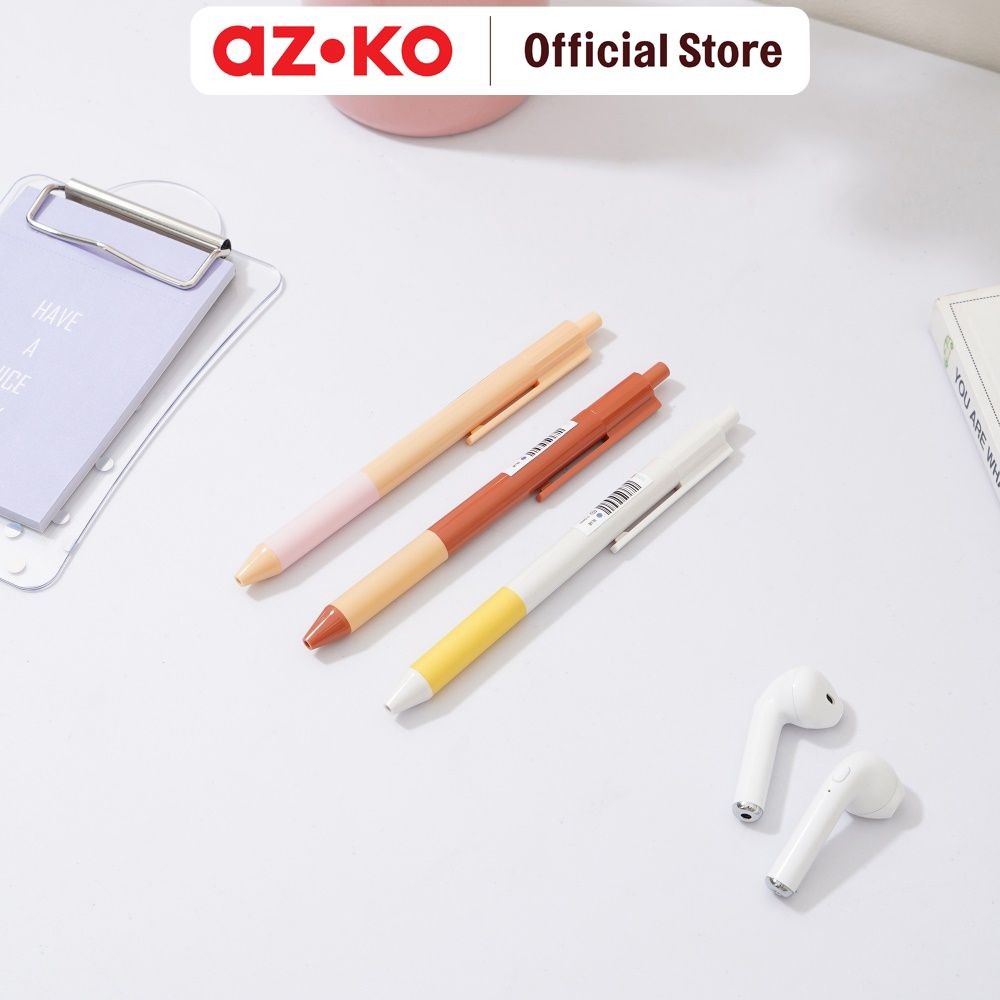 

AZKO Ataru Set 3 Pcs Pulpen Hitam Retractable - Pink Pena Ballpoint Pen Bolpoin Alat Tulis