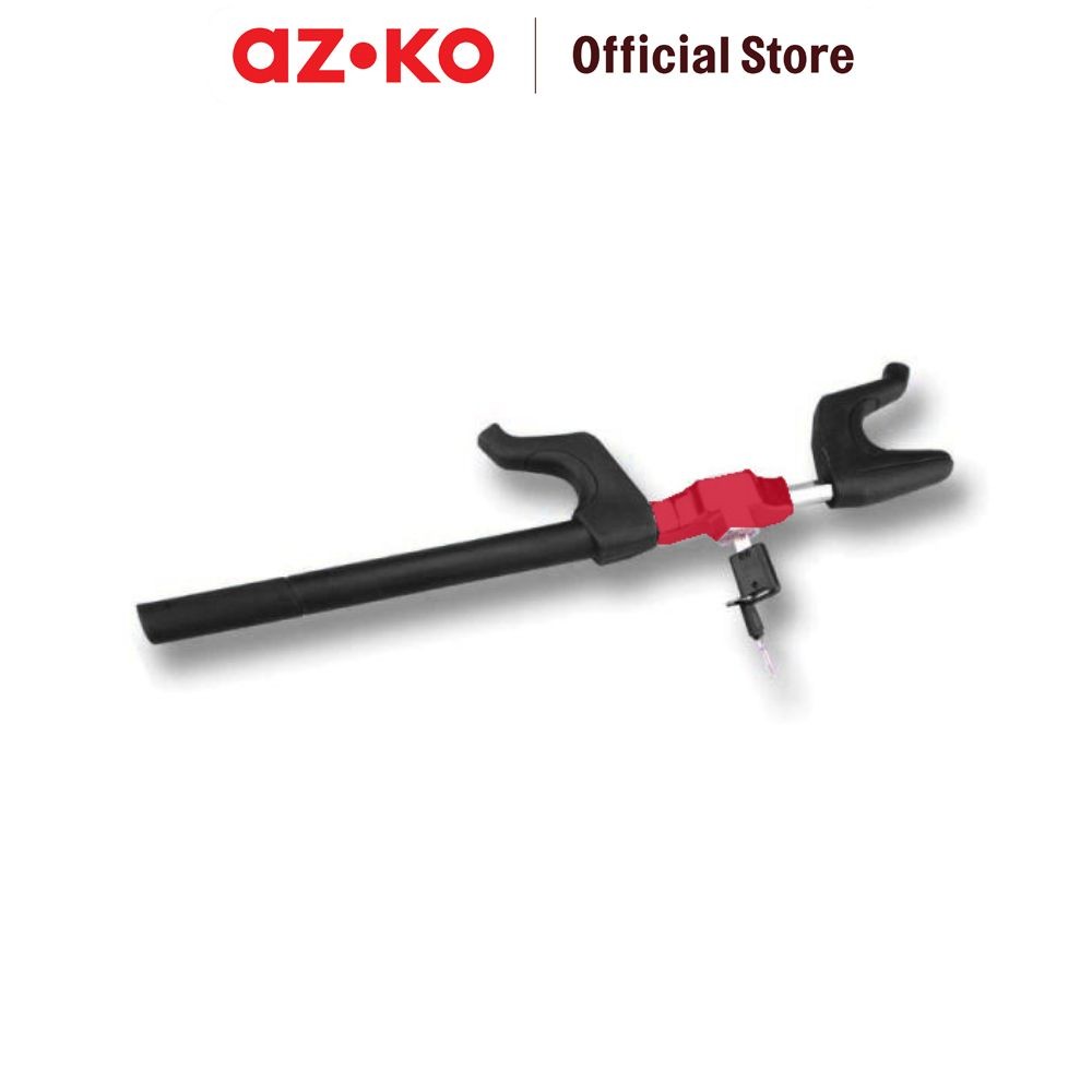 AZKO Otto Klasse Kunci Stir Mobil Okl6022b - Hitam/Merah Steering Wheel Lock Pengunci Setir Mobil Pe