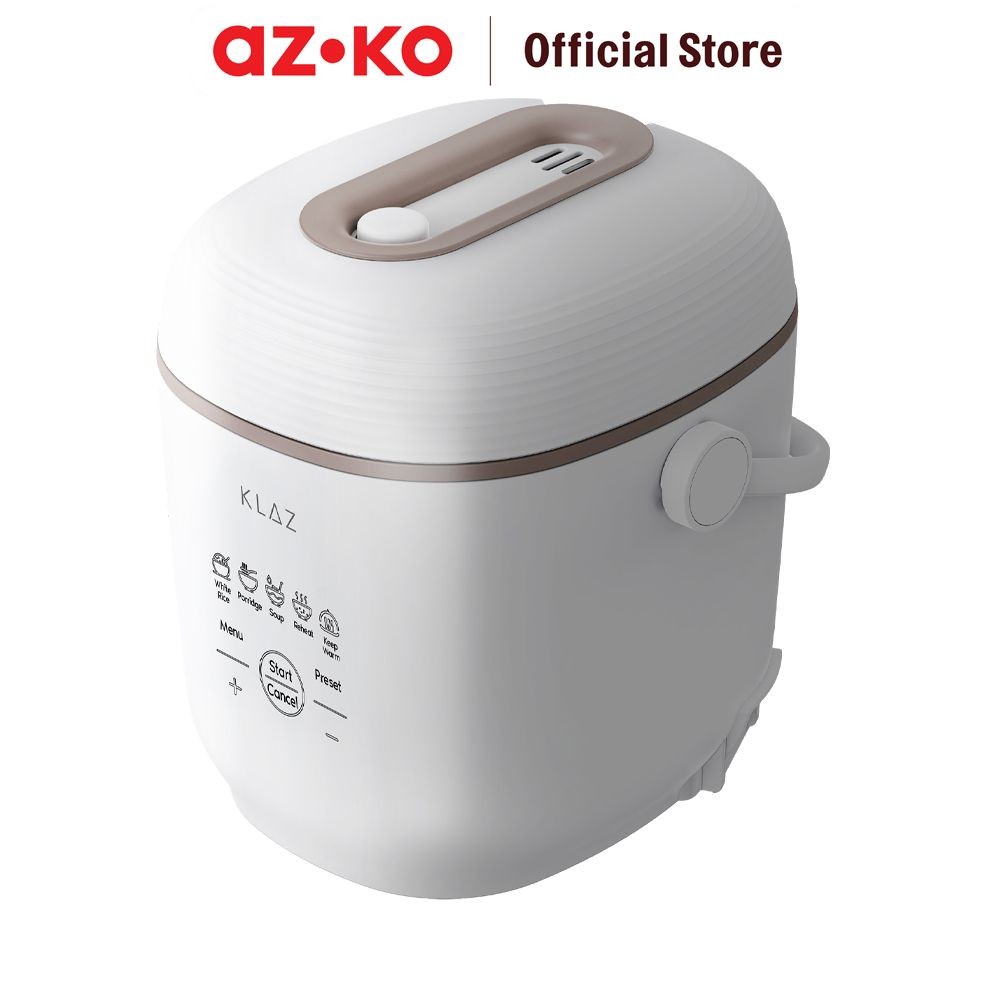 AZKO Klaz 300 ml Rice Cooker Digital - Putih Magic Jar Magic Com Penanak Nasi Alat Masak Beras Elekt