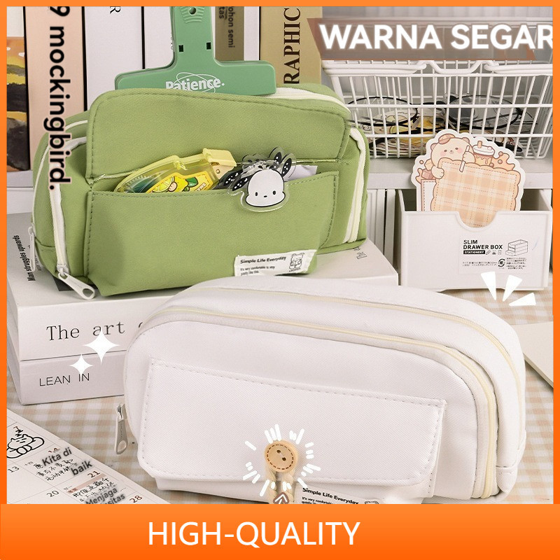 

【COD】Kotak Pensil Kanvas Multiwarna Kotak Pena Estetika Kapasitas Besar Korea Perlengkapan Penyimpanan Alat Tulis Siswa Sekolahs