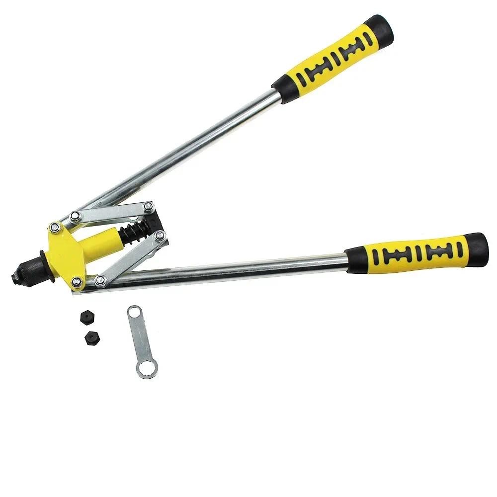 1set Double Core-Pulling Hand Riveter Gun Manually Pull Rivet Gun Pull Cap Gun Willow Rivet Hand Too