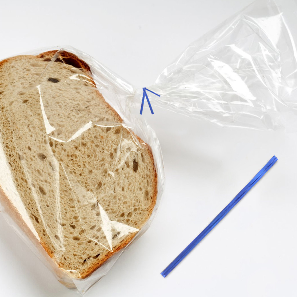 

800pcs 10cm Colorful Metallic Ties Bread Candy Bag Ties for Birthday Party Wedding Party (Blue) bread ties