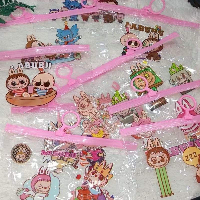 

(GAT) TEMPAT PENSIL POUCH ZIPLOCK MOTIF LABUBU HARGA/PCS