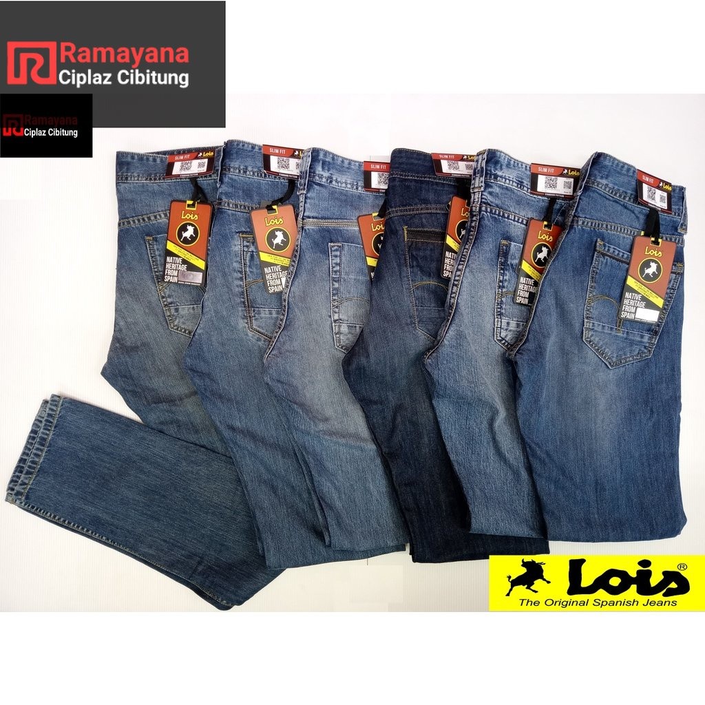 Lois Original Celana Jeans Slimfit Pria murah