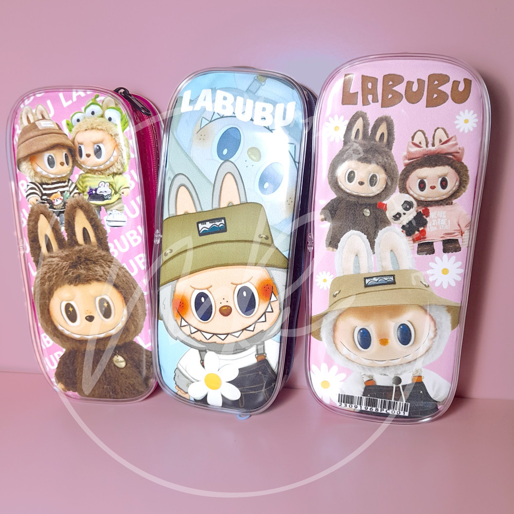 

Kotak Pensil Resleting Mika Persegi Panjang Desain Karakter Labubu /Watrerproof/ Fashion/IImpor/ APT