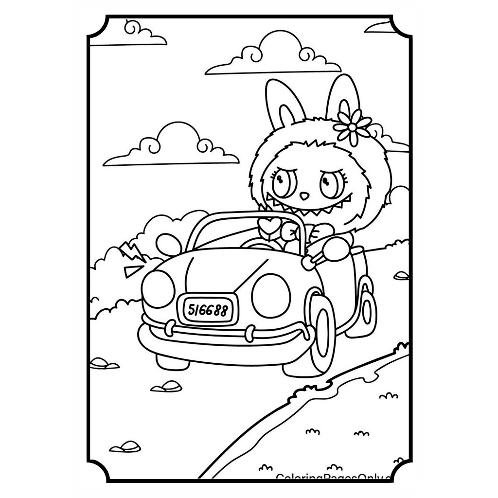 

Lembar Kertas Gambar Mewarnai Tema LABUBU ISI 20 PCS Toys Anak /Lembar Kertas Mewarnai Alfabeth Kertas Size A4