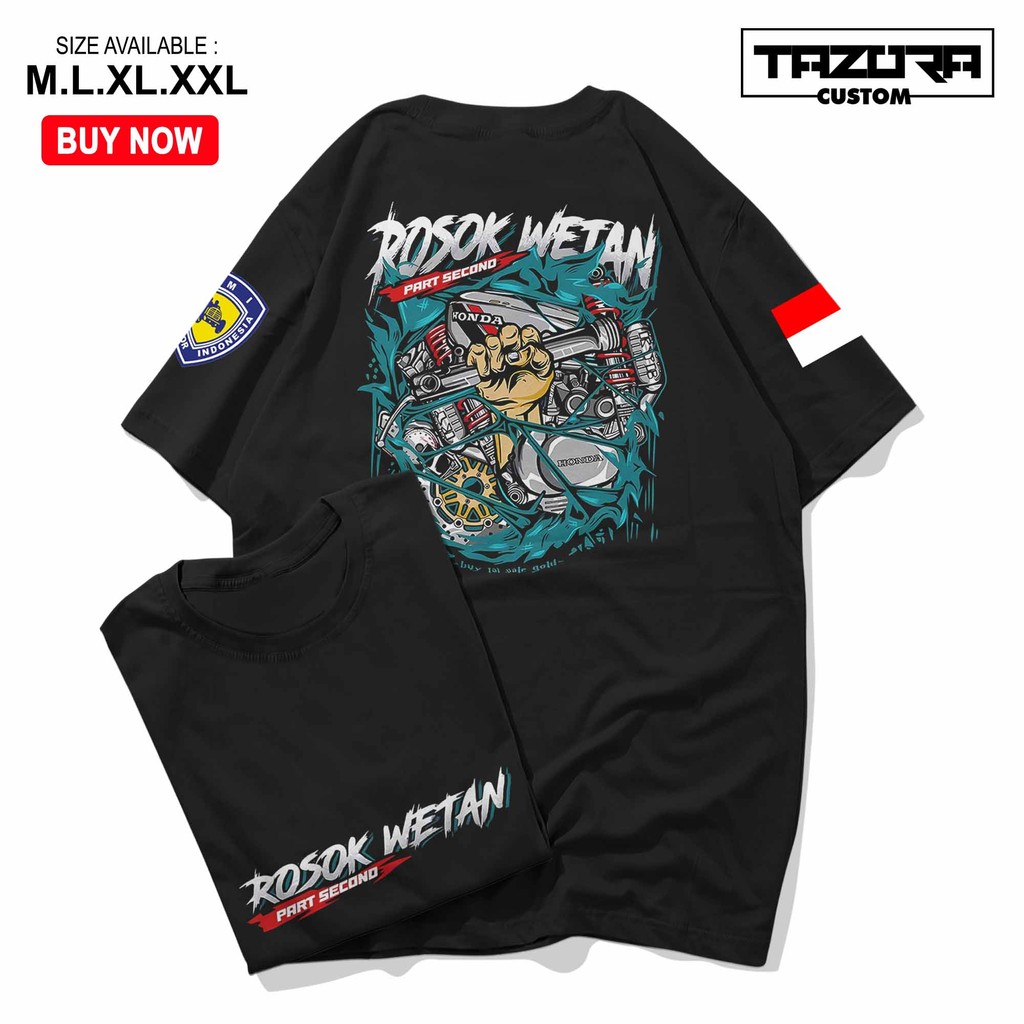 Kaos Racing Rosok Squad Rosak Wetan Mekanik Amatir Baju Distro Motor Herex Tshirt Otomotif Herex