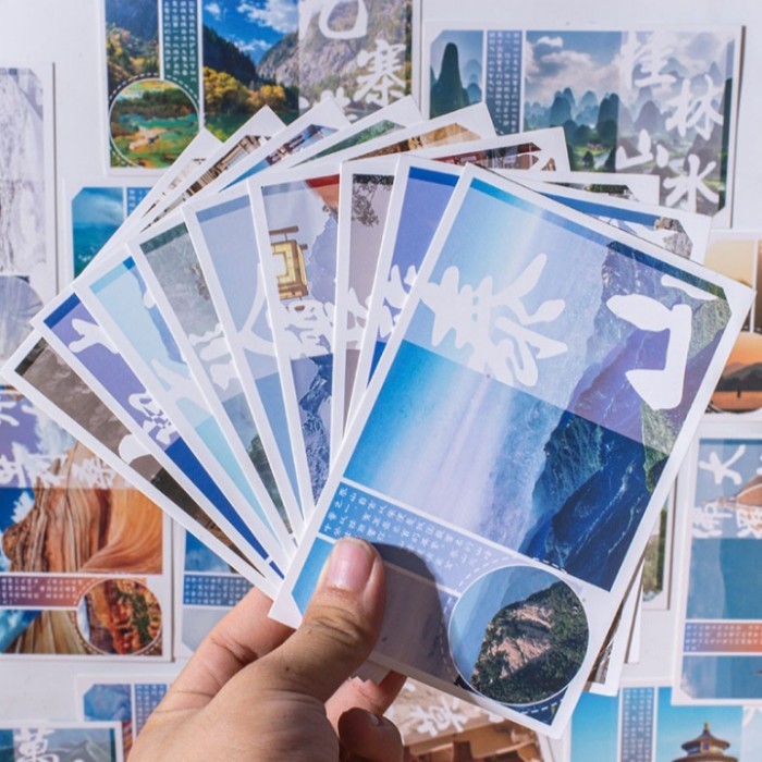 

Koleksi 30 Lembar Kartu Pos / Postcard Bertema Foto Tempat Wisata Dunia Terkenal dalam Bahasa Mandarin