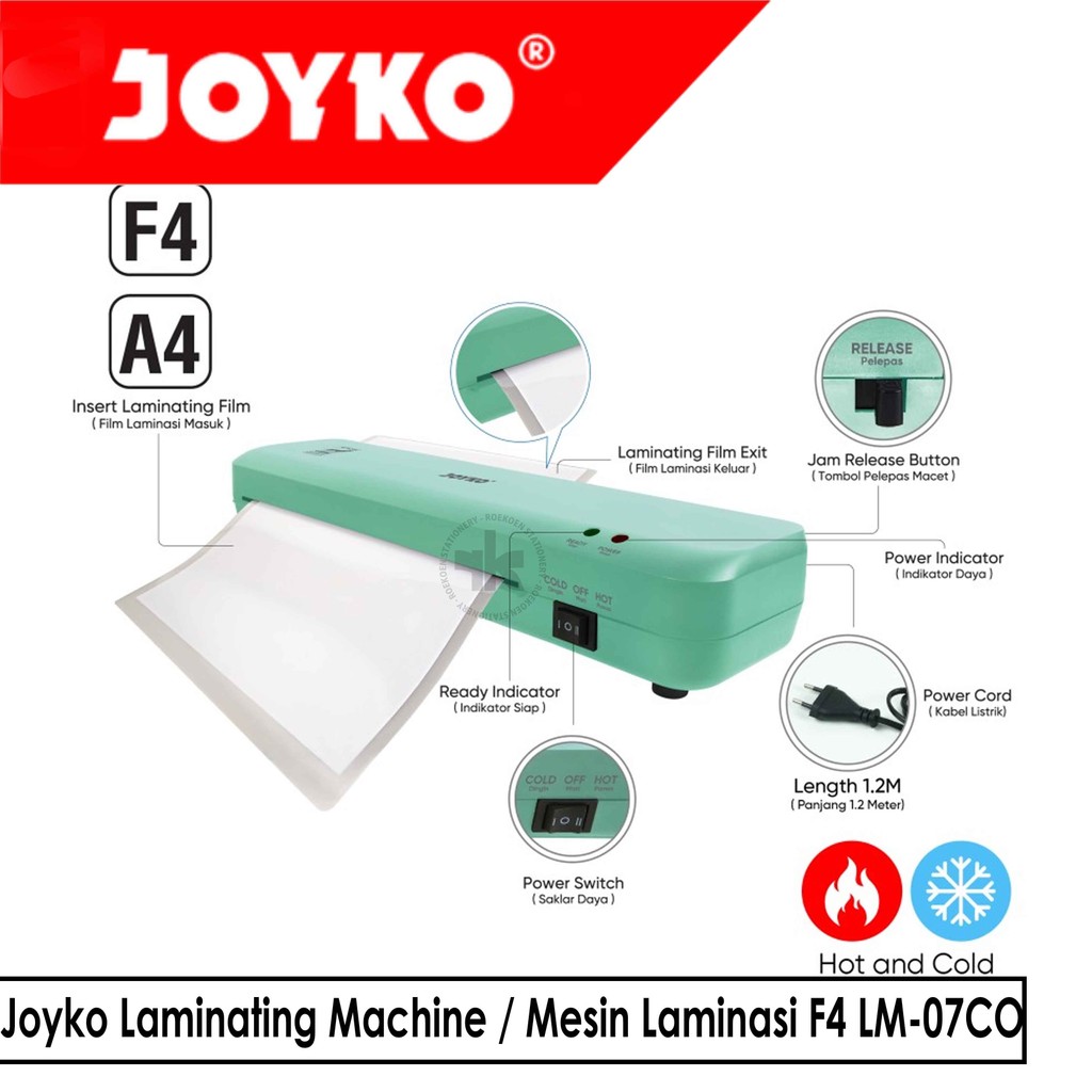 

Joyko Laminating Machine / Mesin Laminasi F4 LM-07CO