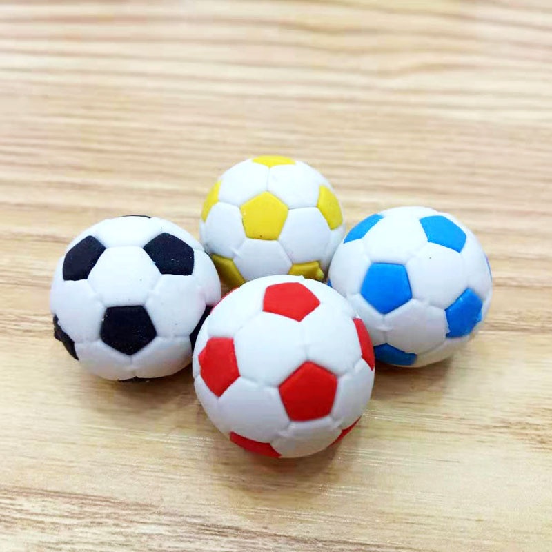 

Ellen Brook 1 PCS Kawaii Football Student Stationery School Office Supplies Children Erasers For Kids Gift Pencil Rubber Eraser