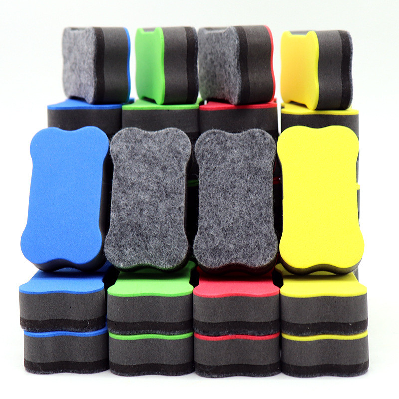 

4PCS/LOT Magnetic White Board Eraser School Office Whiteboard Eraser Accessories School Supplies Random Color Diary Stationery